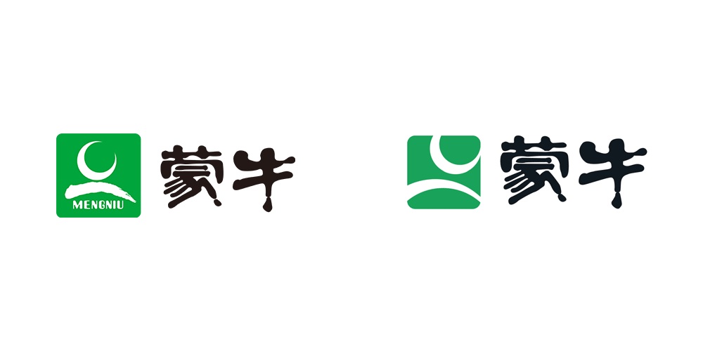 \"蒙牛logo升級,品牌設計\"